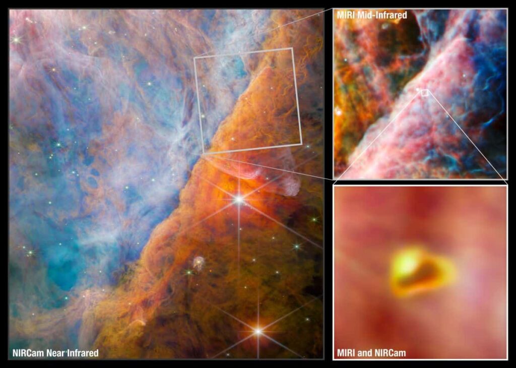 James Webb fait une révélation extraordinaire dans la Nébuleuse d’Orion