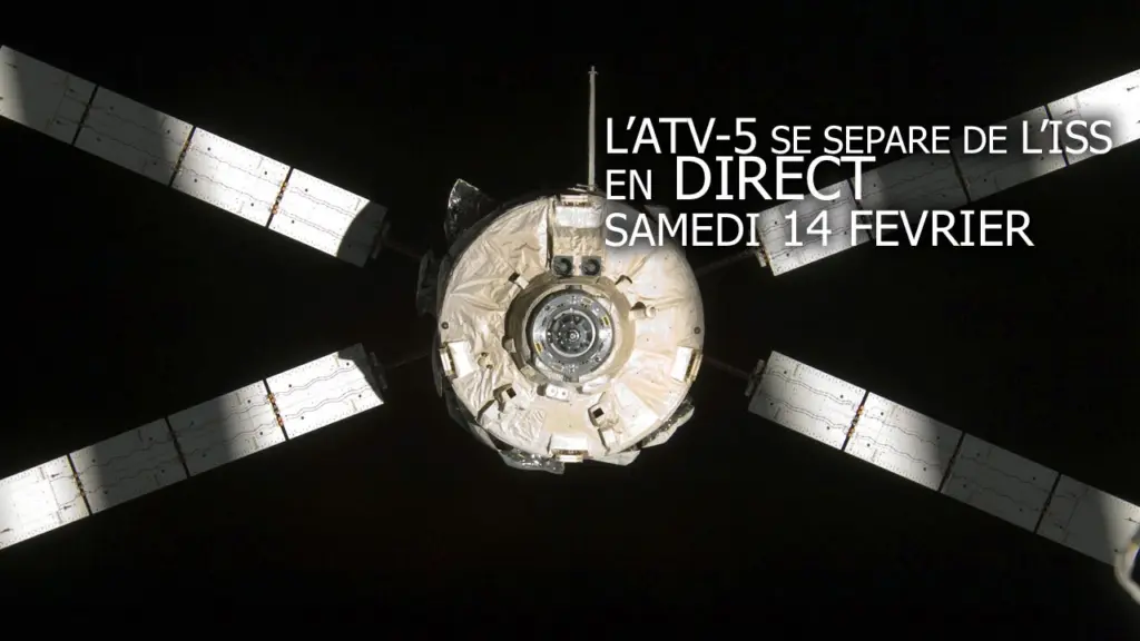 Direct : l’ATV-5 se sépare de l’ISS
