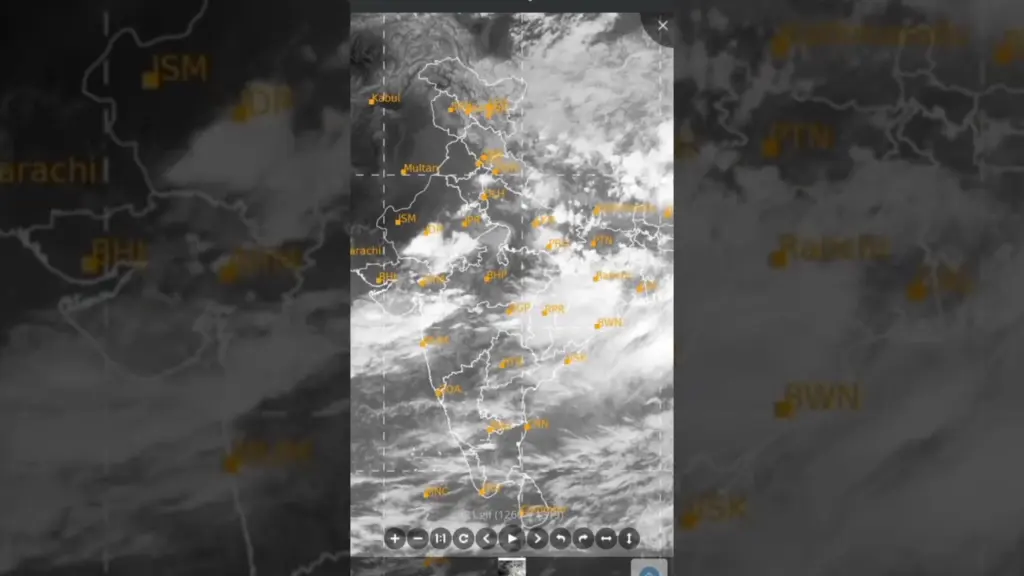Indian Weather Satellite Image Today Night 18-June-2025 #shorts #news #trending #weather