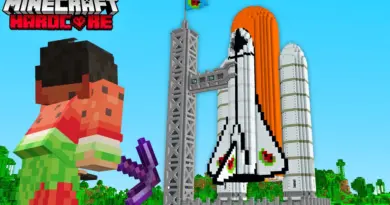 J’ai construit une FUSÉE sur Minecraft Hardcore