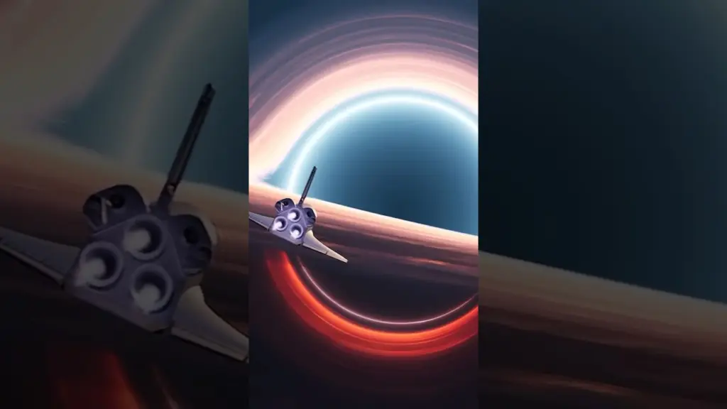La dilatation du temps des trous noirs. #espace #univers #cosmos #nasa #galaxie #astro #science