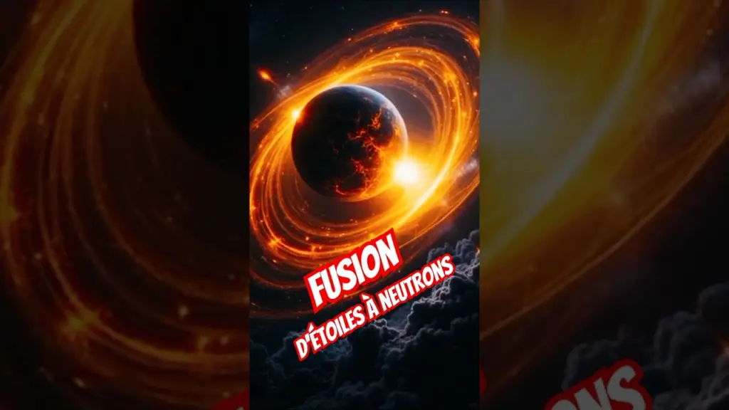Quand deux étoiles morts fusionnent..Le chaos né d’un impact cosmique!