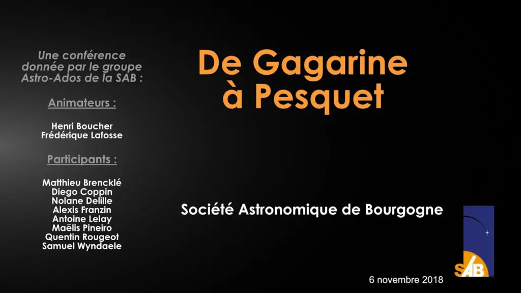 06/11/18 De Gagarine à Pesquet