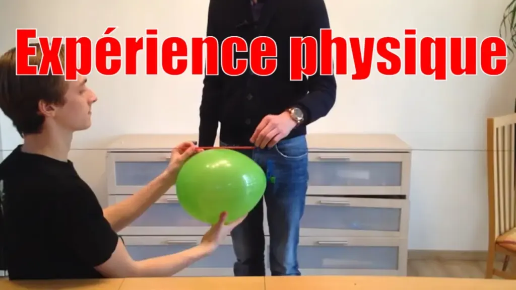 Action réaction – expérience physique #science