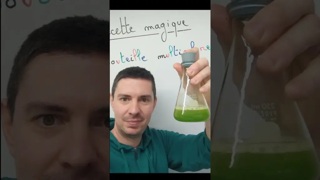 Bouteille multicolore – Expérience de physique – chimie ! #experiences#chimie #lycée