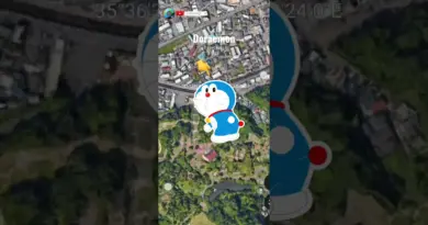 Cartoon Doraemon on google maps and google earth 🌍 #shorts #worldyguy2m