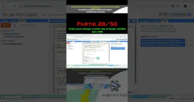 Codes pour charger couche shp et image satellite dans GEE Partie 28/50 Formation Google earth engine