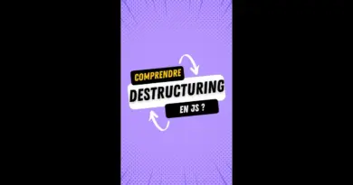 Comprendre le destructuring en 43 secondes  #javascript #webdevelopment #webdev #freelancing #fyp