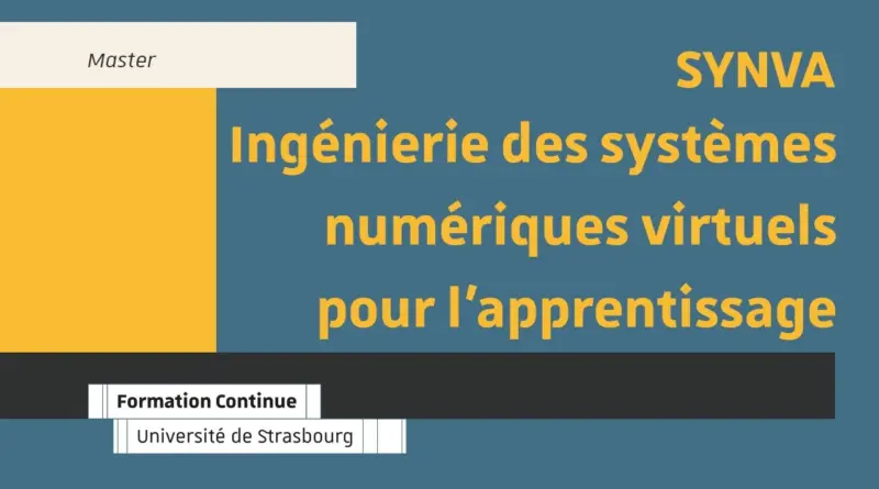 Conception d’applications pédagogiques numériques en réalité virtuelle – Master