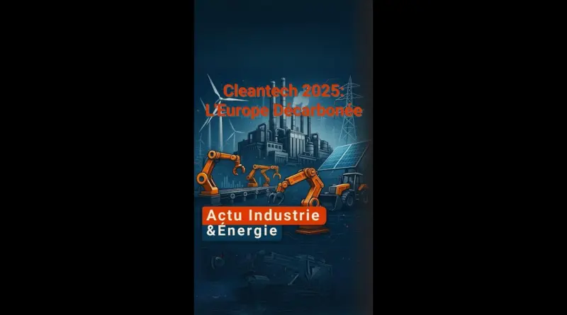 Conférence Cleantech 2025 : L’Europe vers une industrie décarbonée et compétitive