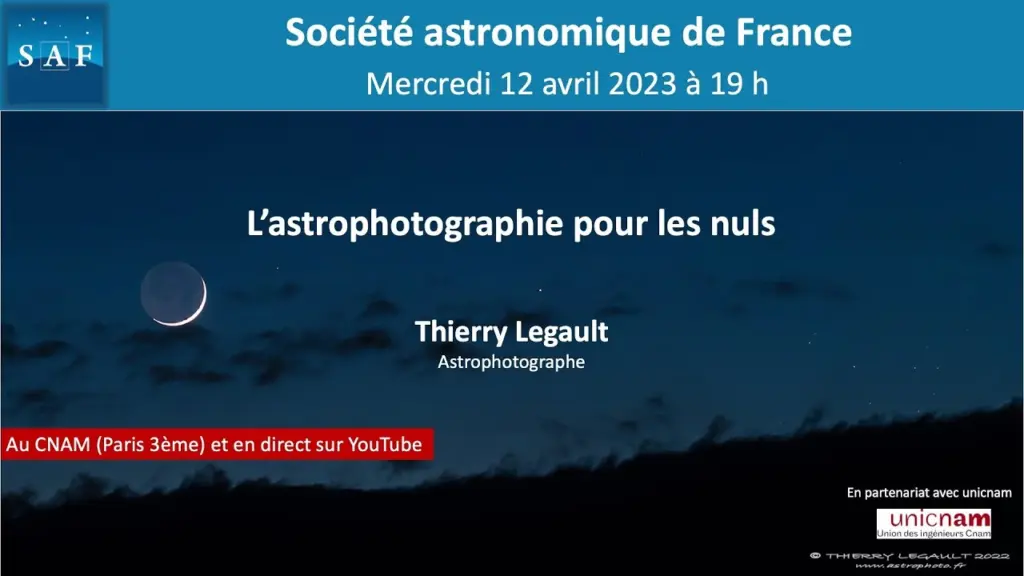 Conférence « L’astrophotographie pour les nuls »