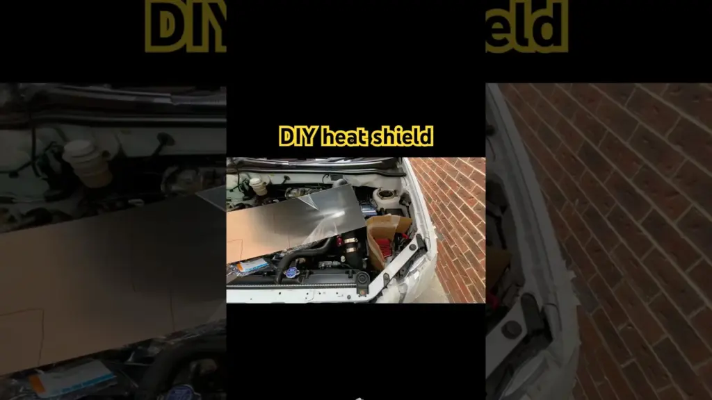 Custom DIY heat shield/rubber trim less than £25, proven lower temp #automobile#heatshield#diy