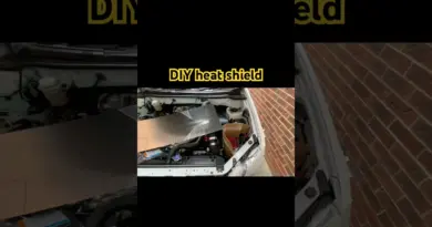 Custom DIY heat shield/rubber trim less than £25, proven lower temp #automobile#heatshield#diy