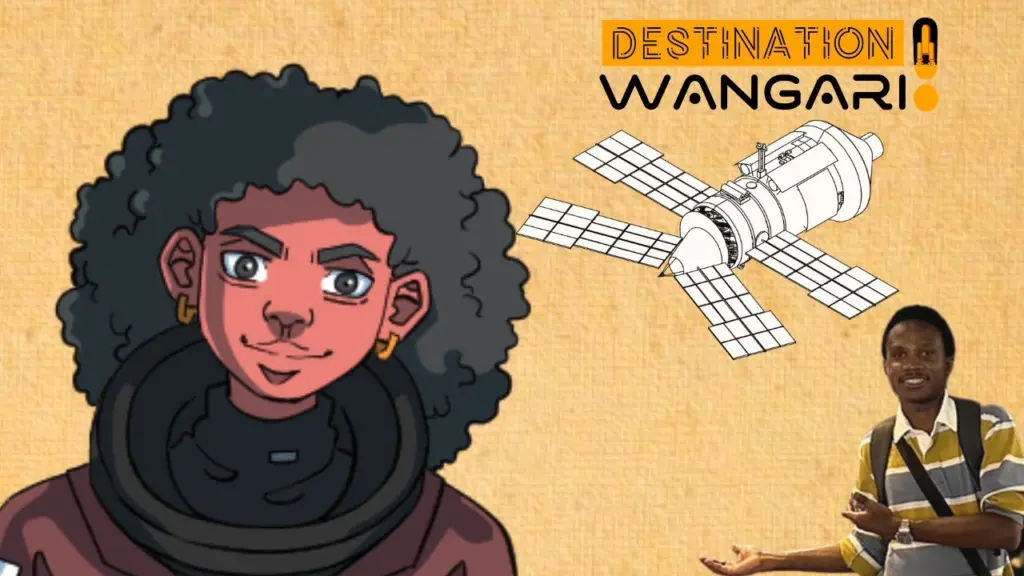 📕 »DESTINATION WANGARI ! » : que vont faire des « AFRONAUTES » dans une station orbitale ? 🌍📡🛰️🛸🚀👩🏾‍🚀