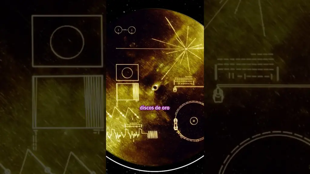 Disco de Oro Voyager #shorts #espacio #space #mision #modulo #nave #galaxia #disco #oro #cultura