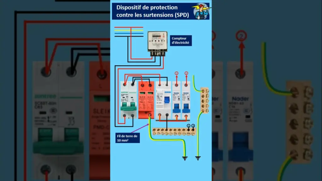 Dispositif de protection contre les surtensions – Installation expliquée