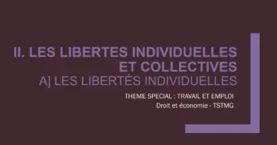 Droit – Term : Chapitre 7 – Les libertés individuelles et collectives des salariés