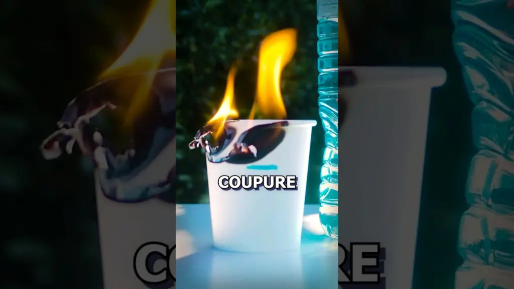 EXPÉRIENCE DU FEU AU GOBELET ! #science #apprendre #education #experience #eau #shorts