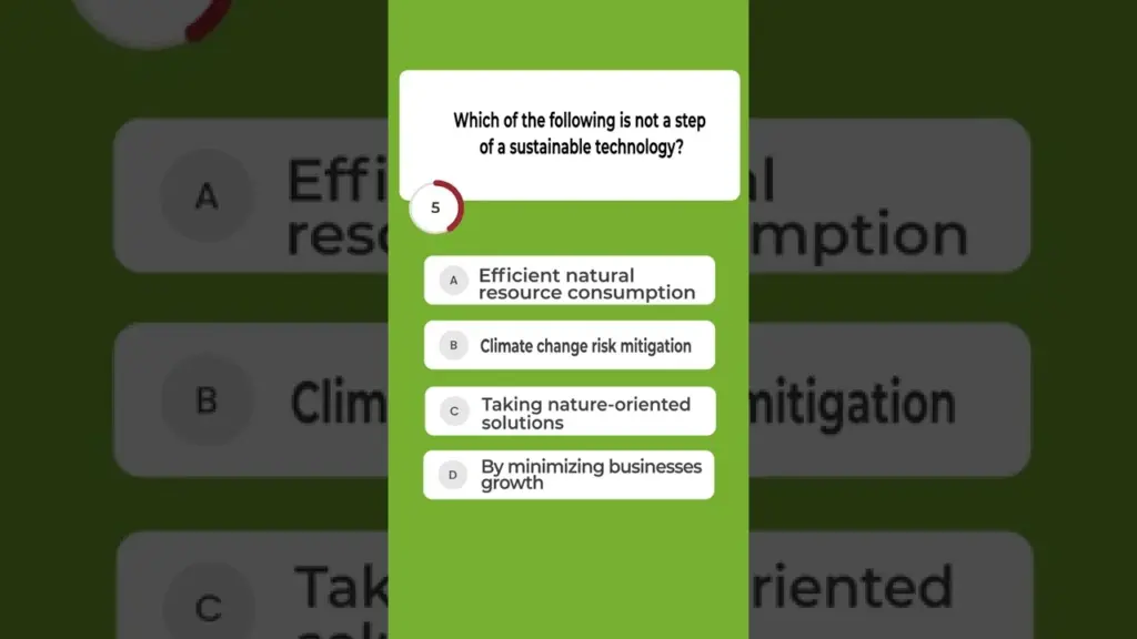 Enabling Sustainable Technology? Answer this first? #quiz