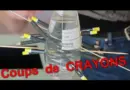 Experience à la maison transpercer un sac d’eau avec un crayon