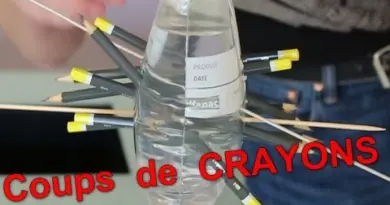 Experience à la maison transpercer un sac d’eau avec un crayon