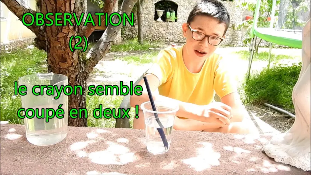 Expérience scientifique facile : La réfraction de la lumière # 5