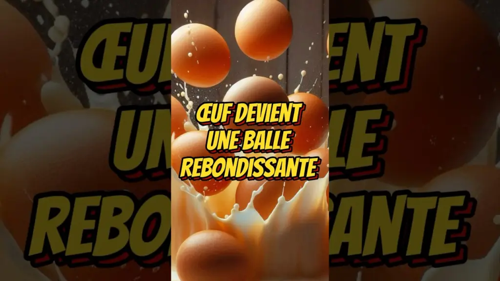 Expérience scientifique : l’œuf devient une balle rebondissante ! #ExpérienceScientifique