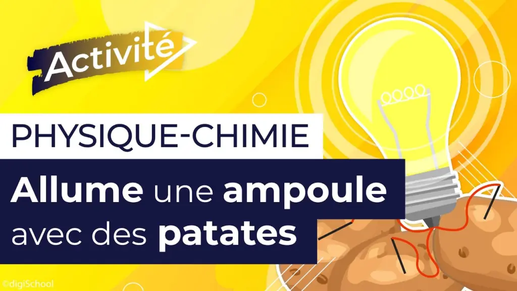 Expérience scientifique : produis de l’électricité avec des pommes de terre | Physique chimie