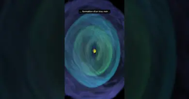 Fusion d’étoile. à neutrons, ondes gravitationnelles, formation d’un trou noir #space #univers