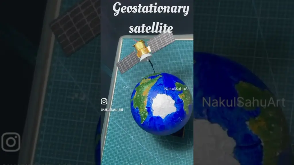 Geostationary satellite working model science project for exhibition #shortsfeed | Nakul Sahu Art