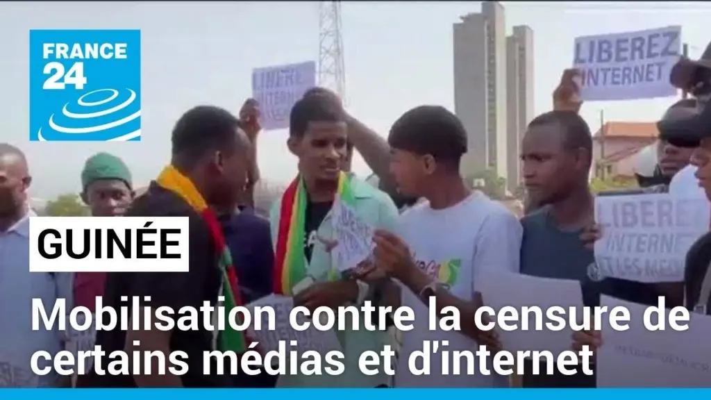 Guinée : mobilisation contre la censure de certains médias et d’internet • FRANCE 24
