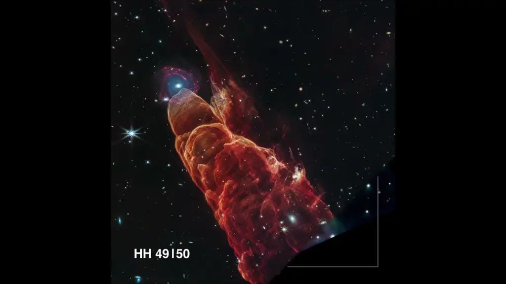Herbig-Haro 49/50 — Spitzer to Webb Space Telescope Dissolve #shorts