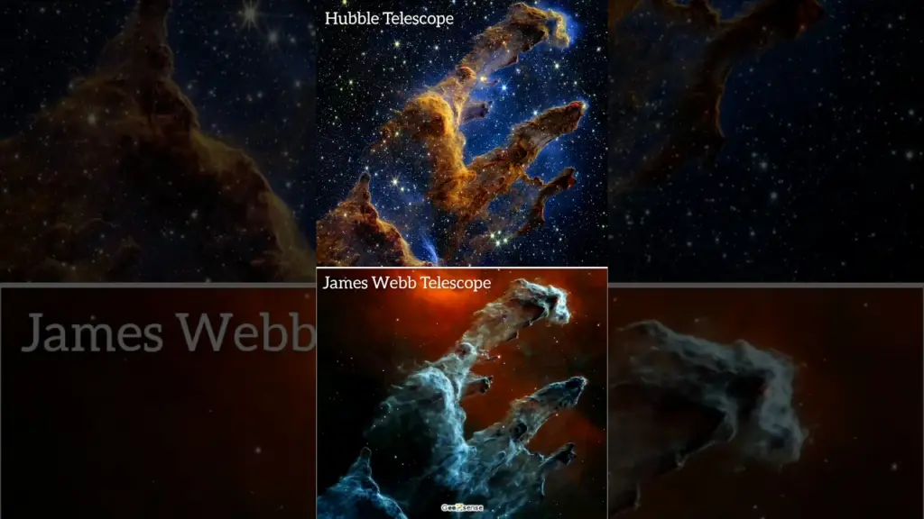 🔭 Hubble Telescope Vs James Webb Telescope 🤯 #nasa #space #trending #astronomy #shorts #hubble #jwst