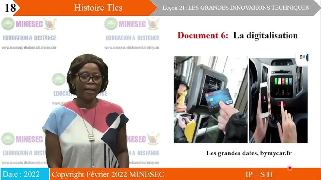 IP-SH HISTOIRE Tle Leçon 21 LES GRANDES INNOVATIONS TECHNIIQUES