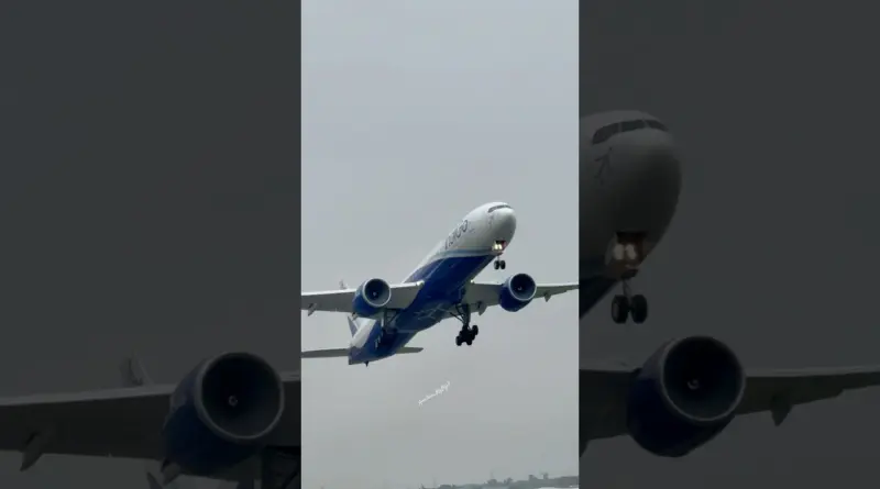 IndiGo TakeOff | Boeing-777 | #shorts #trending #aviation #viralshorts #indigo #boeing