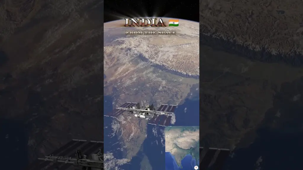 India 🇮🇳 from Space: Stunning Satellite Views! || #space #india #earth #shorts #trending