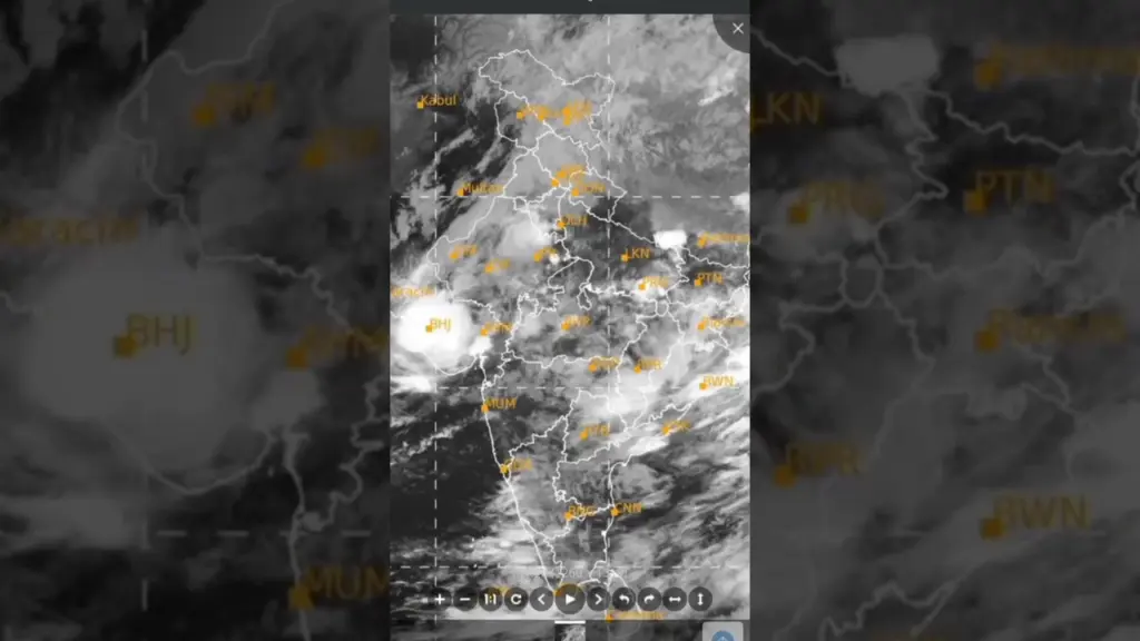 Indian Weather Satellite Image Today 17-06-2925 #shorts #news #weather #india