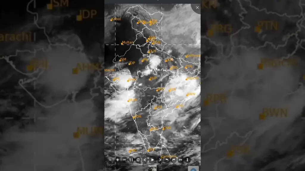 Indian Weather Satellite Image Today Morning 🌅 19-06-2025 #shorts #weather #mumbaiweather #trending