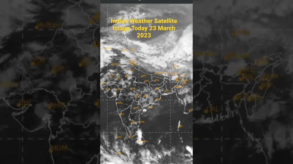 Indian Weather Satellites Image Today 23 March 2023 #shorts #weathernews #indianweather