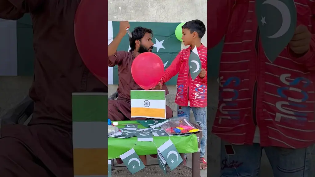 Indian flag aur Pakistani boy | Indian flag vs Pakistani flag | Independence Day #shorts #emotional