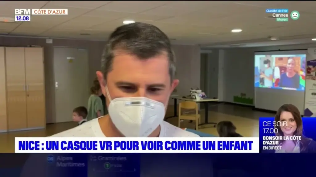 Interview COME IN VR la réalité virtuelle pour voir comme un enfant – BFM Côte d’Azur