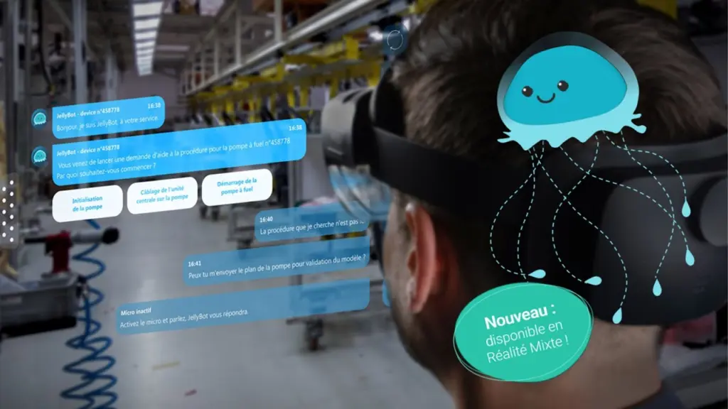 JellyBot, le 1er chatbot en Réalité Mixte – Le plus industriel des chatbots