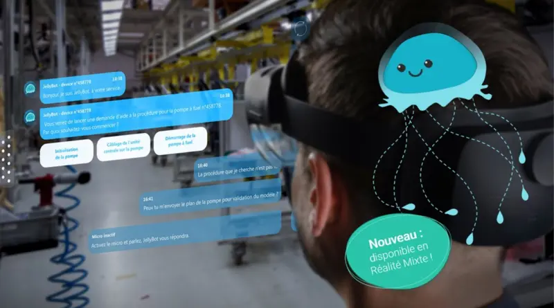 JellyBot, le 1er chatbot en Réalité Mixte – Le plus industriel des chatbots