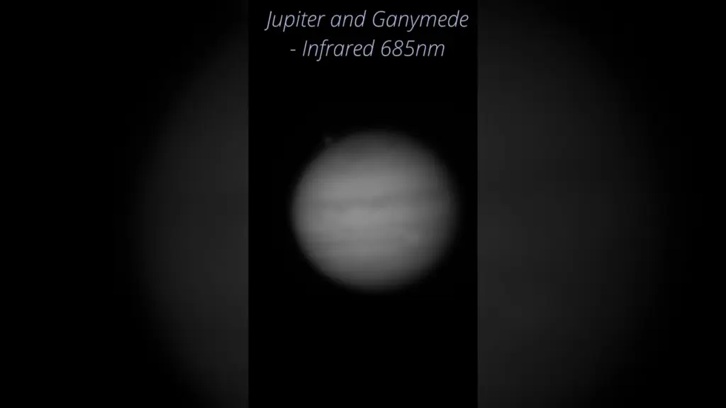 Jupiter and moon Ganymede – Live view #astrophotography #astrofotografia #astrophotographie