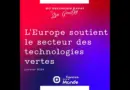 L’Europe soutient le secteur des technologies vertes
