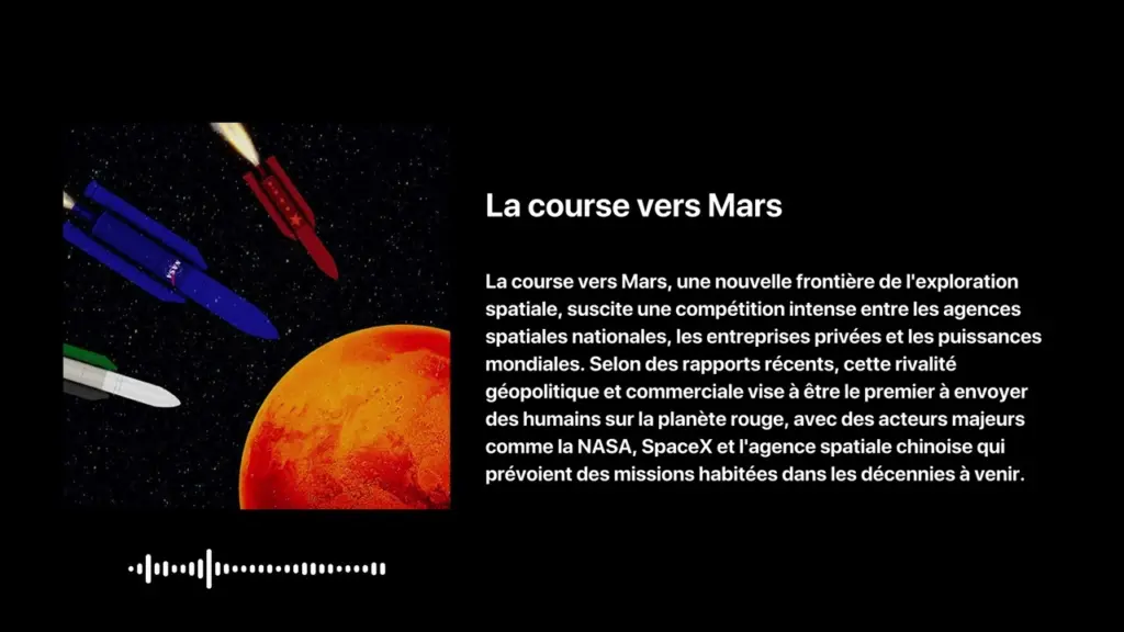 La course vers Mars
