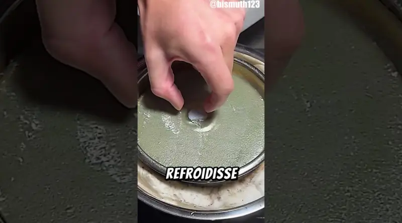 La transformation incroyable du bismuth en cristal @bismuth123 #cristal #metal #science #experience