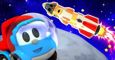 Léo le camion en français. Une fusée pour aller sur la Lune 🚀 Dessin animé pour bébé