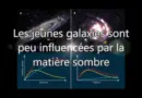 Les jeunes galaxies sont peu influencées par la matière sombre