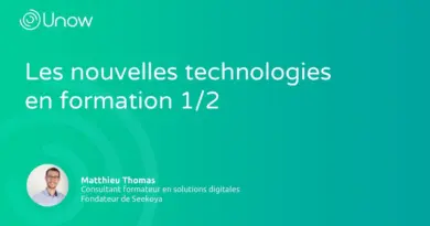Les nouvelles technologies en formation 1/2